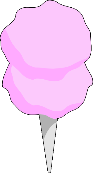 Clipart Cotton Candy Svg (318x589), Png Download