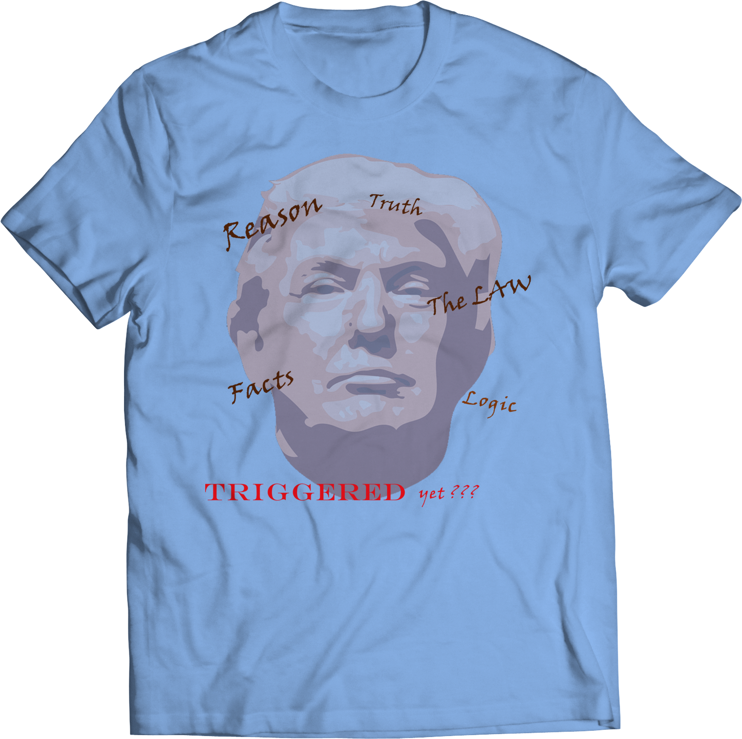 New Triggered Trump Face Black Text - Compton Camisa (1635x1635), Png Download