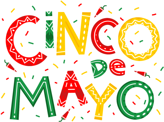Cinco De Mayo Hand Drawn Lettering Design, Cinco, De, - Illustration (640x640), Png Download