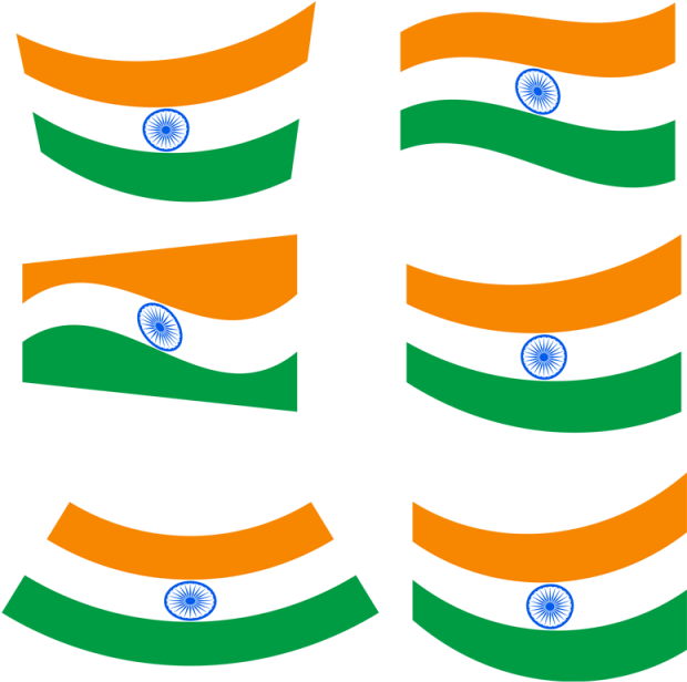 Waving Indian Flag, Indian Flag, India Flag, August - August 15 Png (360x360), Png Download
