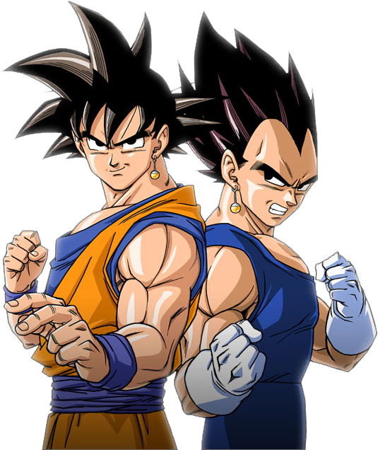 Goku & Vegeta More - Dragon Ball Z Vegeta Y Goku (535x636), Png Download