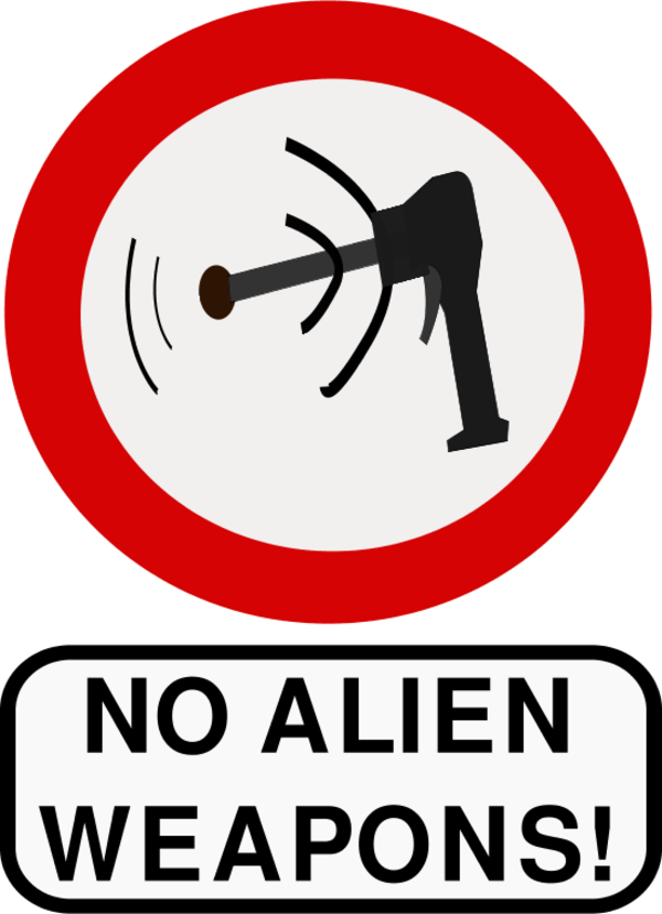 Free Vector No Alien Weapons Clip Art - Alien Ray Gun Design Shower Curtain (432x598), Png Download