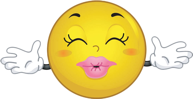 Graphic Royalty Free Library Kiss Emoticon Hug Clip - Smiley Face Hugs And Kisses (640x640), Png Download