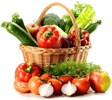 Basket Of Vegetables Diet - Moyeah Vacuum Sealer + Food Bags (400x354), Png Download