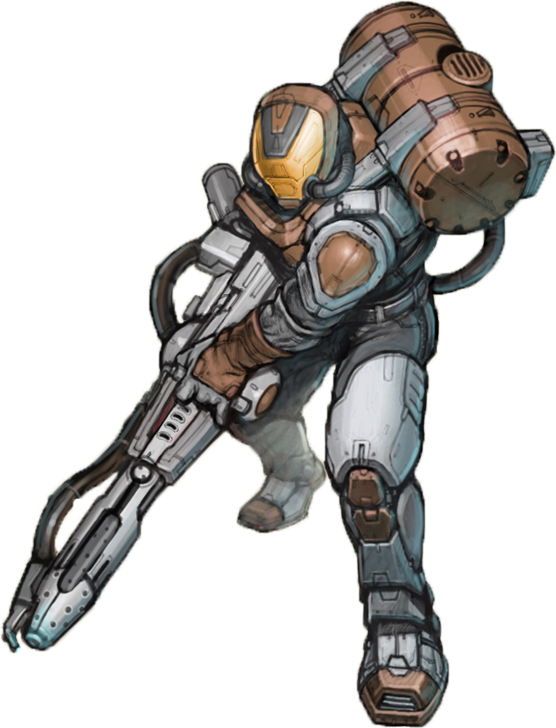 Image Hellbringers Soldier Png Nation Fandom Powered - Halo Wars 2 Hellbringer (556x728), Png Download