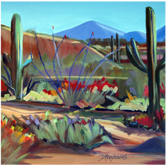 Along The Red Mile - Mural (600x450), Png Download