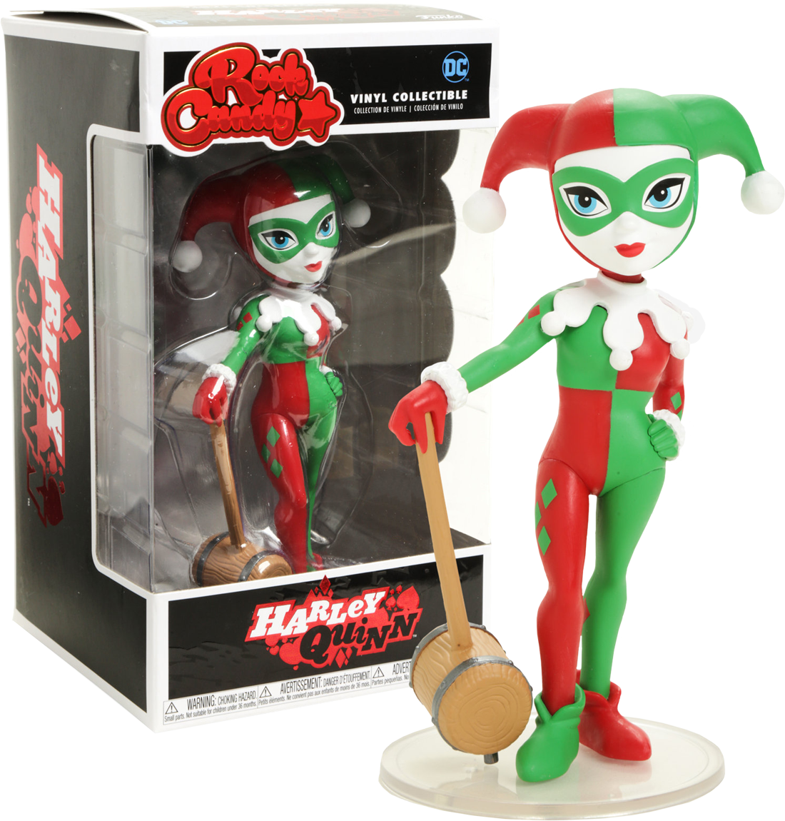 Rock Candy Harley Quinn Holiday Funko Vinyl Figure - Harley Quinn Rock Candy (1100x1150), Png Download