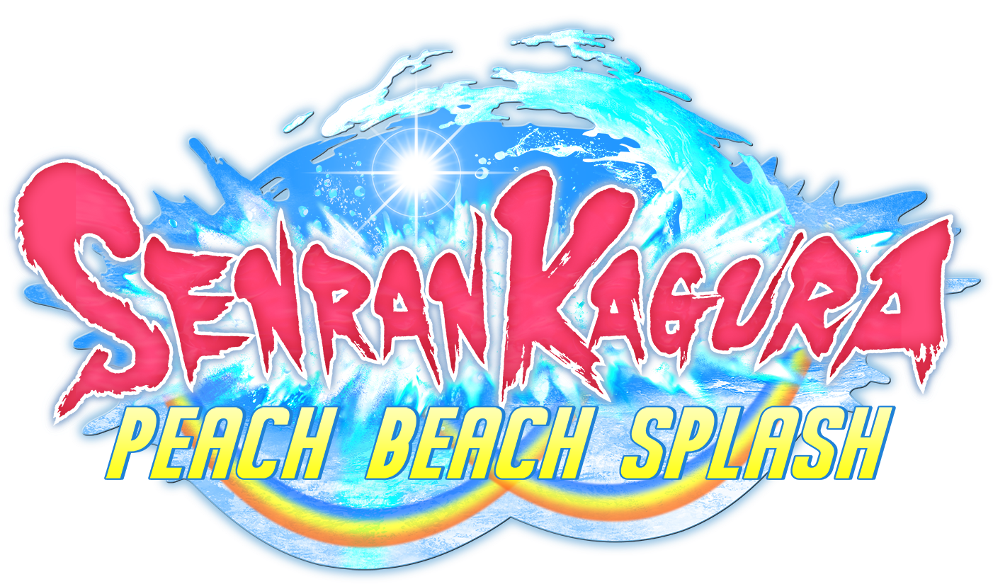 “sexy Soaker” Edition And Exclusive Themes Revealed - Senran Kagura Peach Beach Splash Title (1500x895), Png Download