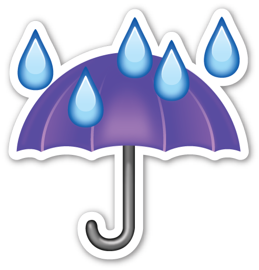 Rain Drops Cliparts - Emoticones De Whatsapp Lluvia (507x528), Png Download