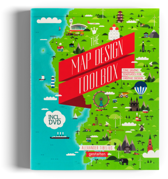 The Map Design Toolbox Gestalten Book - Map Design Toolbox: Time-saving Templates (900x900), Png Download