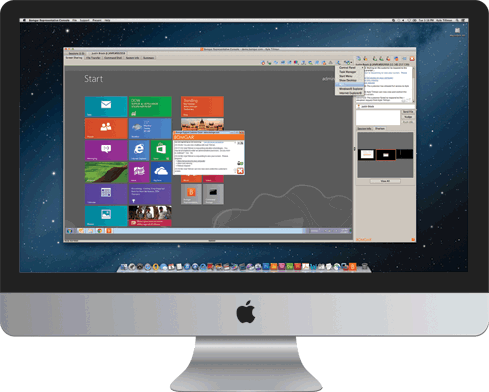 Remote Desktop From Mac To Pcs Or Mobile Devices - Mac Os X Desktop Computer (489x392), Png Download
