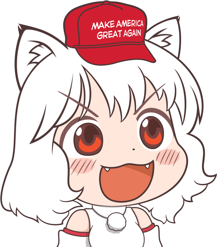 Make America Great Again Face White Nose Facial Expression - Awoo Make America Great Again (900x1000), Png Download
