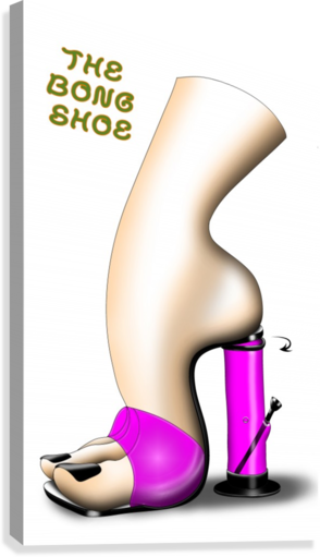 The Bong Shoe Canvas Print - Canvas (294x511), Png Download