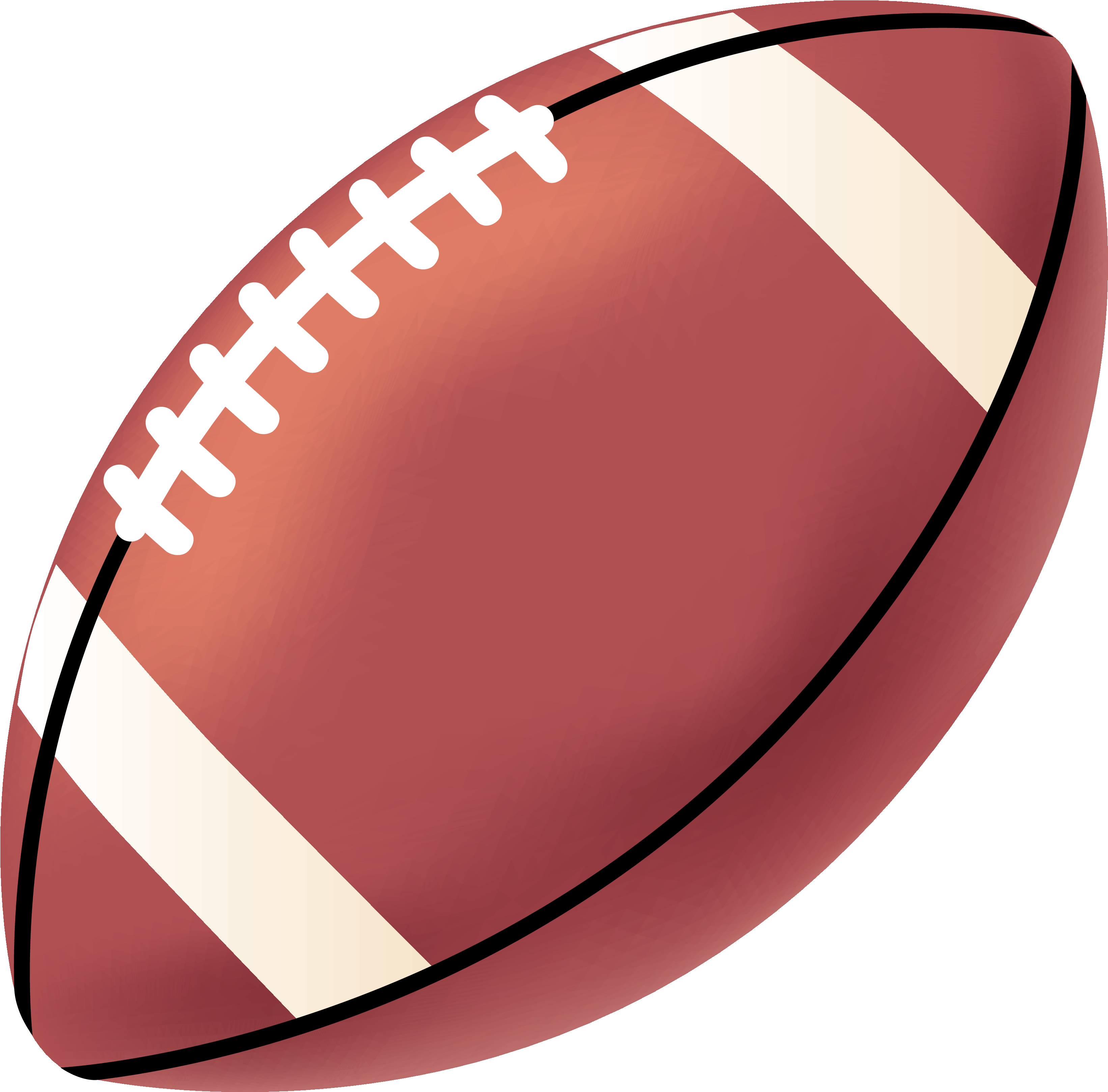 On Football Alphabet Stencils And College - Football Clipart (3300x3237), Png Download