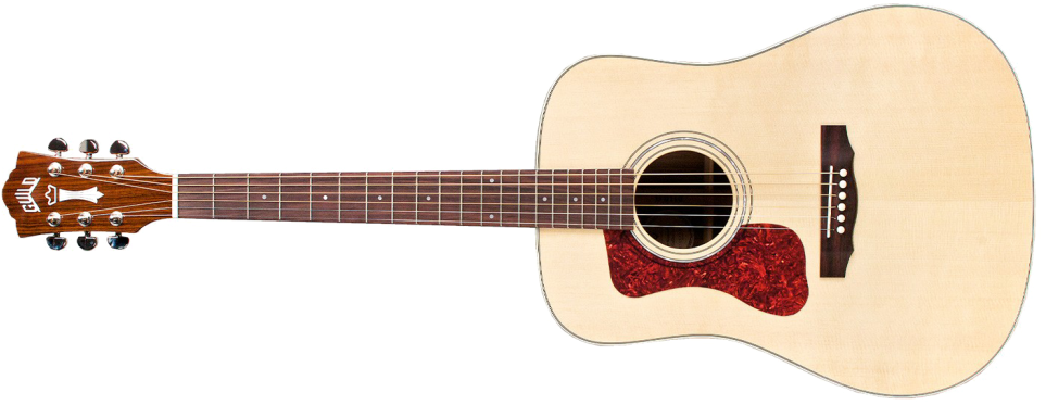 Acoustic Guitar Download Transparent Png Image - Guild D-150l Nat Westerly (1024x430), Png Download