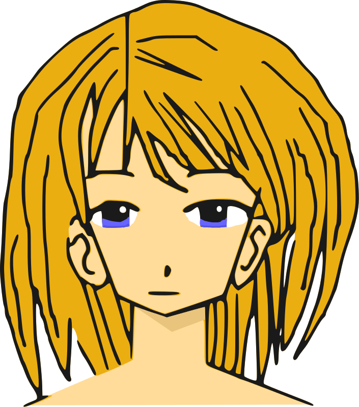 Mangaka Anime Uub Drawing - Manga Girl Shower Curtain (661x750), Png Download