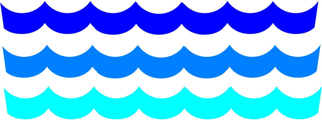 Ocean Waves Clipart Free Clipart Images - Water Waves Clip Art (600x222), Png Download