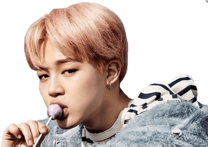 Bts Jimin Having Lollypop Transparent Png - Bts Pic With Transparent Background (900x507), Png Download