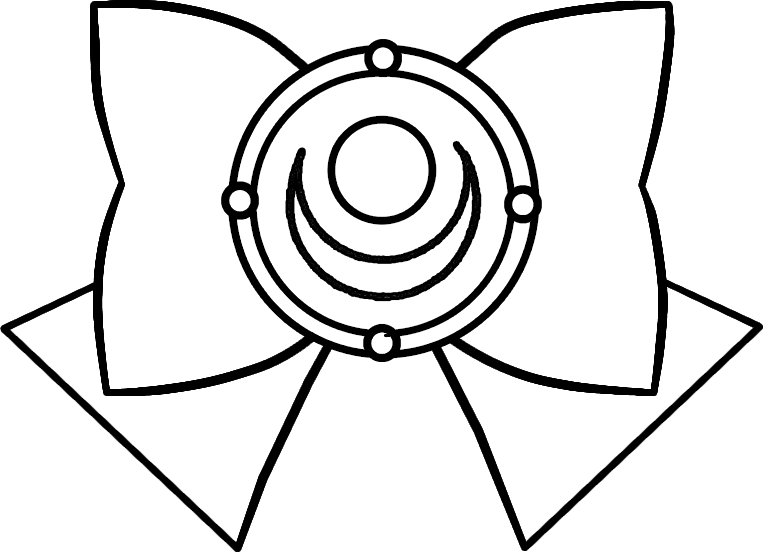 Bow Vector Sailor Moon - Sailor Moon Bow Drawing (763x552), Png Download