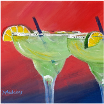 Margarita Sunset - Martini (600x450), Png Download
