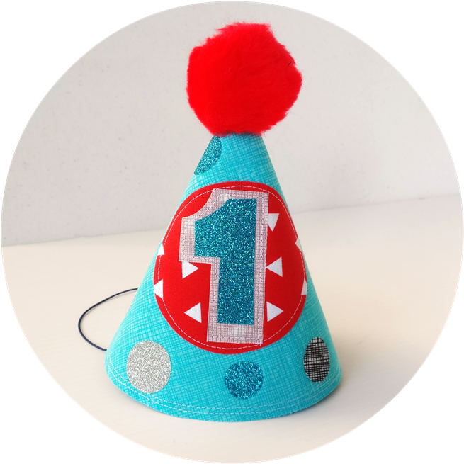 Baby Boy's First Birthday Party Hat - 1 St Birthday Hat Png (700x933), Png Download