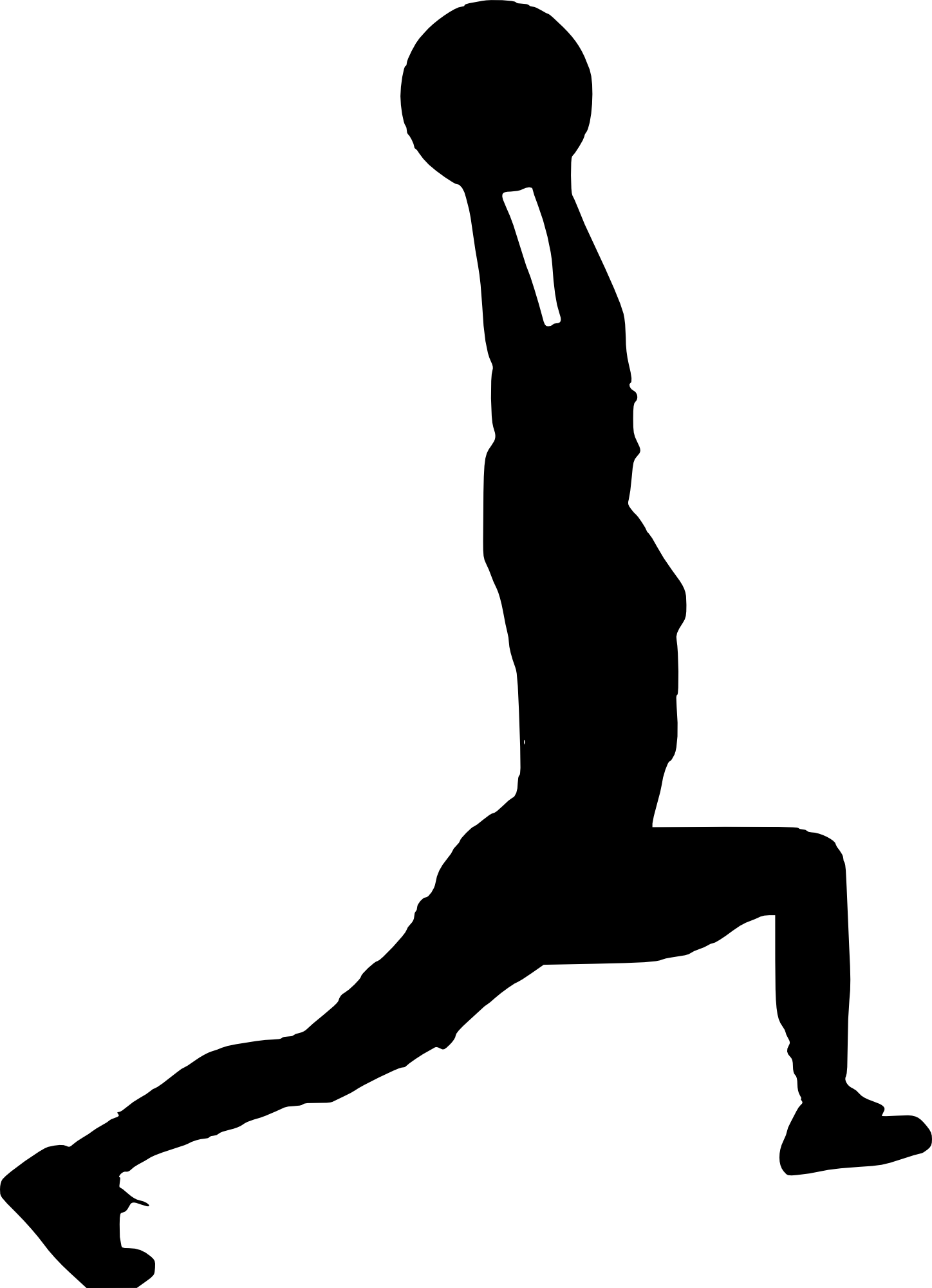 Free Download - Silhouette Fitness Png (1448x2000), Png Download