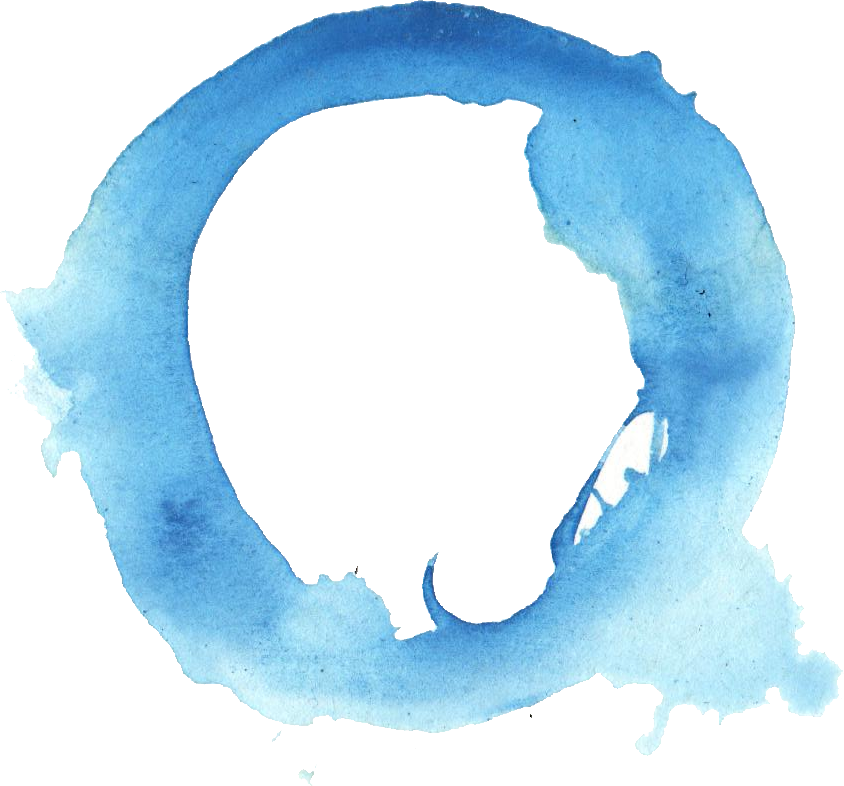 Free Download - Blue Watercolor Circle Png (844x786), Png Download