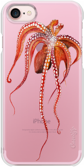 Casetify Iphone 7 Snap Case - Octopus (282x560), Png Download