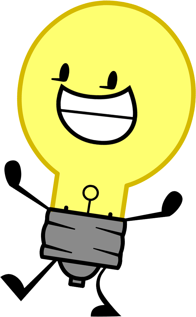 Light Bulb Thought - Light Bulb Cartoon Png (700x1100), Png Download