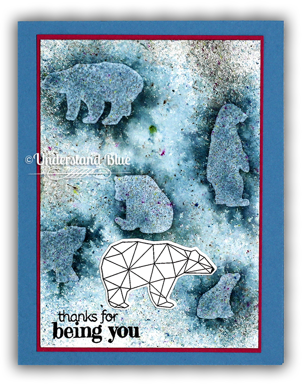 Atmospheric Watercolor Bears By Hero Arts & Understand - Poster (650x772), Png Download