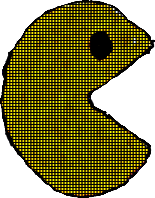 Vintage Videogames Pacman Popart Mydrawing - Weston-super-mare (516x660), Png Download