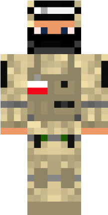 Alpha User - Minecraft Skin Polish Army (432x432), Png Download