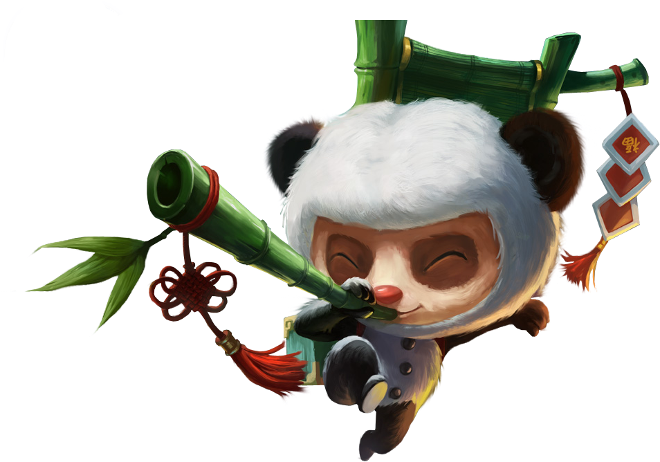 Panda Teemo Skin Png Image - League Of Legends Panda Teemo (966x717), Png Download