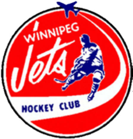 Begining Of The Jets - Original Winnipeg Jets Logo (452x480), Png Download