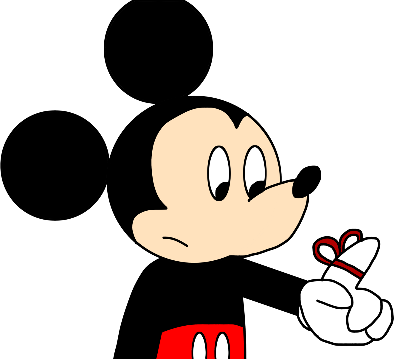 Finger Clipart Mickey - Remember Finger String (1600x1204), Png Download
