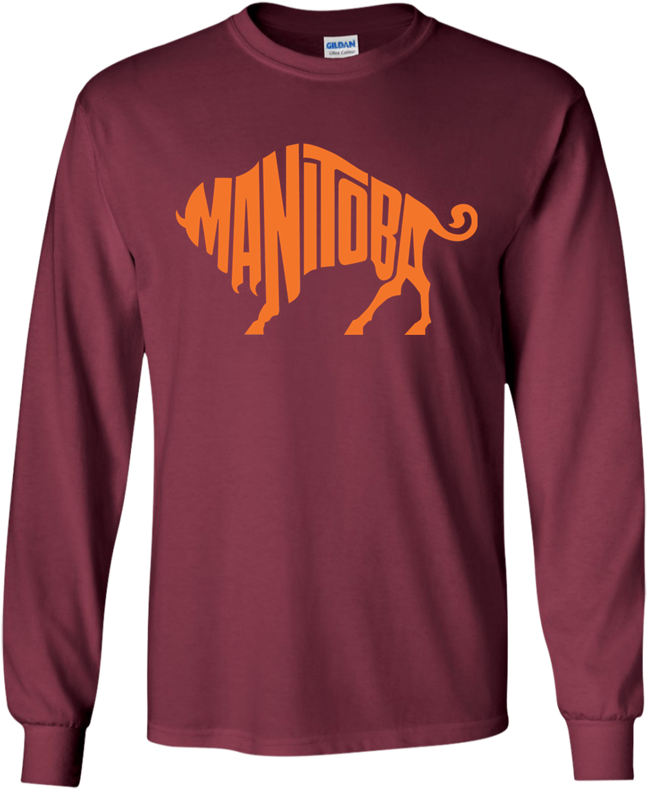 Manitoba Bison Buffalo Retro Provincial Logo Prairies - Great Beard Comes Great Respinsibility (1155x1155), Png Download