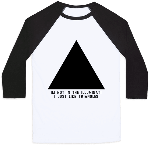 Not In The Illuminati Baseball Tee - Don T Talk To Humans (484x484), Png Download