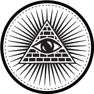1200 × 1200 In Illuminati - False All Seeing Eye Wall Decal Vinyl Sticker Illuminati (1200x1200), Png Download