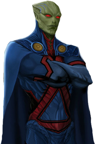 Martian Manhunter - Martian Manhunter Fan Cast (316x479), Png Download