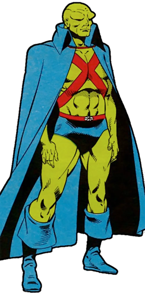 Martian Manhunter Pre-crisis Dc Comics - Martian Manhunter Silver Age (500x1010), Png Download
