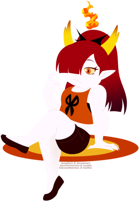 “ I Really Love Drawing Hekapoo Here's Some Casual - Chibi Star Butterfly Hekapoo (500x680), Png Download