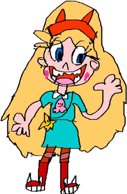 Star Vs - Dibujos De Star Butterfly (1024x744), Png Download