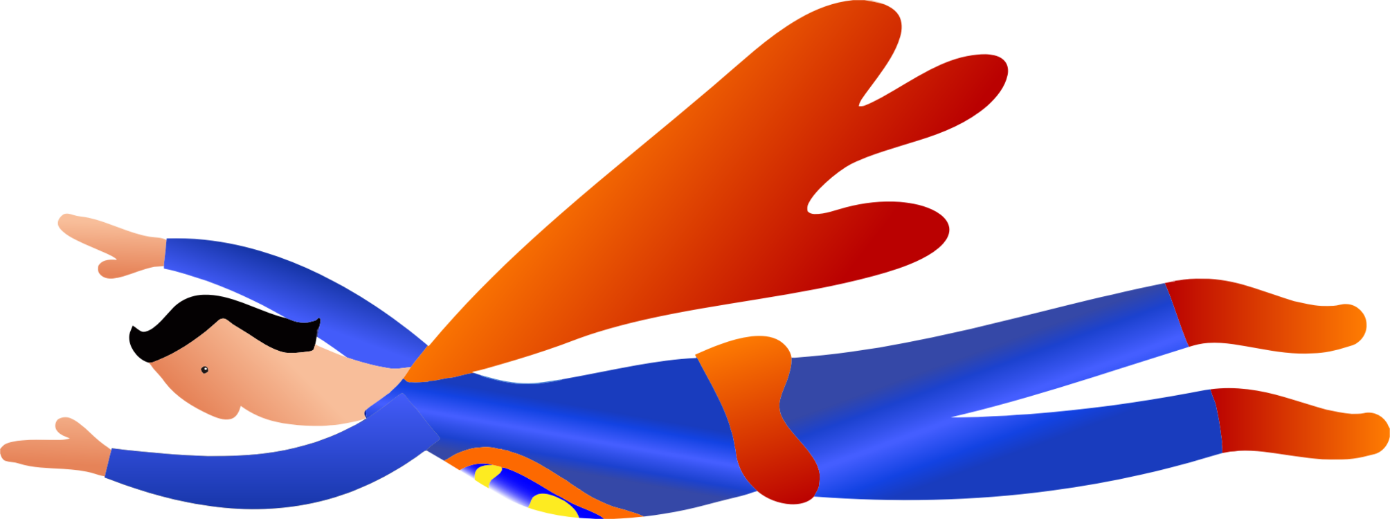 Superman Martian Manhunter Superhero Drawing Comics - Superhero Transparent (2008x750), Png Download