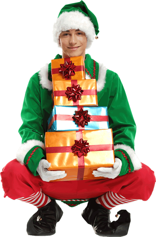 Santa Elf Png - Christmas Day (525x796), Png Download