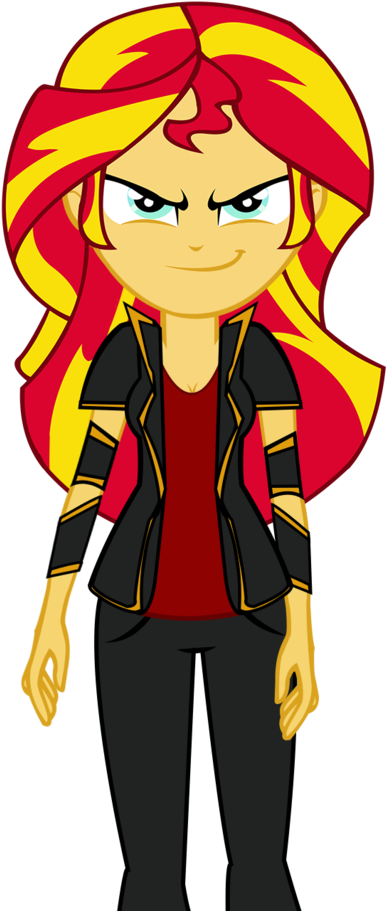 Ngrycritic, Clothes, Equestria Girls, Evil Grin, Female, - Mlp Eg Sunset Shimmer Evil Smile (1126x1024), Png Download