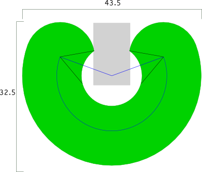 Small Robot Arm Work Area - Circle (400x340), Png Download