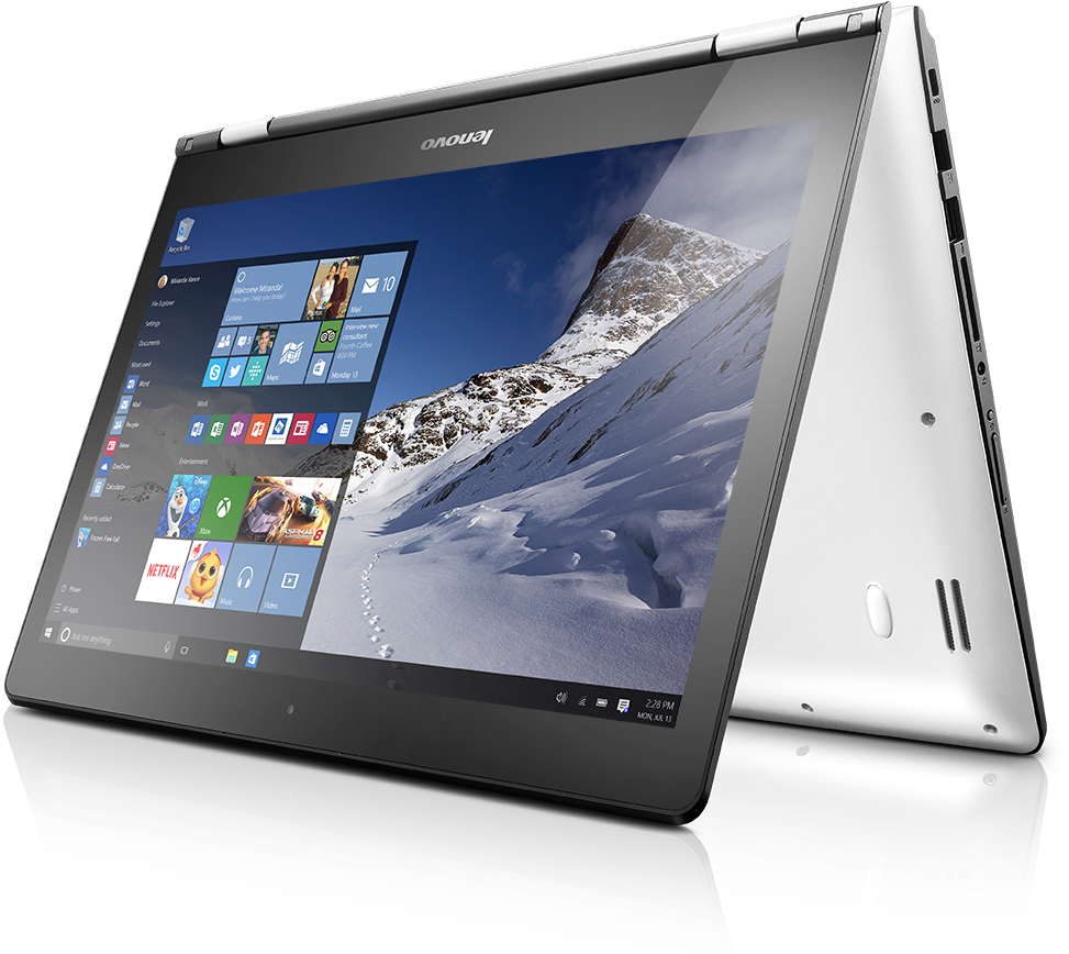 Yoga 500 14 White 10 Win 10 Ministart Cortana 2016 - Lenovo Flex 3 15 (992x895), Png Download