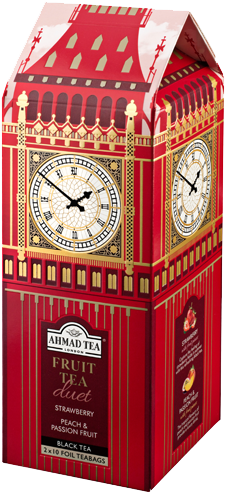 Ahmad Tea Big Ben Duets Fruit (350x546), Png Download
