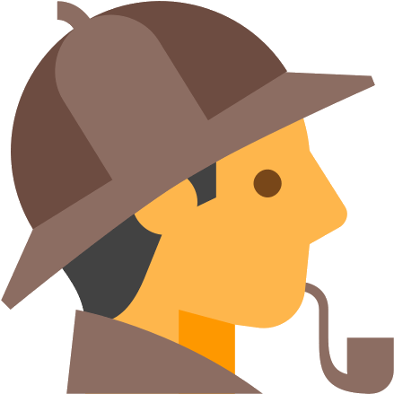 Sherlock Holmes Icon (500x500), Png Download