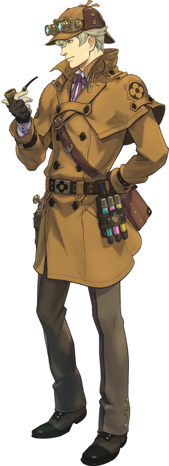 Sherlock Holmes - Great Ace Attorney Sherlock Holmes (334x919), Png Download